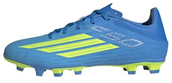 adidas Unisex F50 Club Firm Ground/Multi Ground Football Boots, Lucid Ray Blue/Team solar Yellow 2/Lucid Aquamarine, 41 1/3 EU