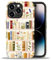 artslion Cute Handyhülle für iPhone 14 Pro hülle 6,1 Zoll,Stickerei-Bücherregal Muster Stoßfest Kratzfest Schutzhülle für iPhone 14 Pro