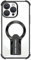 Magnetic Case for iPhone, Electroplated Transparent PC Phone Cover Built-in Foldable Invisible Rotated Stand, Four Corners Anti-Drop, Support Wireless Charging