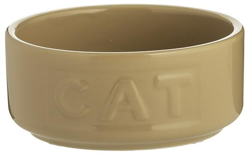Mason Cash: Cane Cat Bowl - 5.2, 13.5oz - Tan Food & Water Feeding Dish, Durable Ceramic Stoneware, Microwave-Dishwasher Safe, Pet Feeding-Hydration