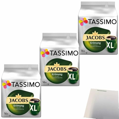 usy Bundle für Jacobs Tassimo Krönung XL Becher 3er Pack (3x16 Position Packung) + usy Block
