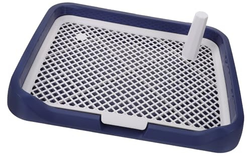 Azul Inodoro Gran Capacidad de Plástico, para Perros para Entrenamiento | Bandeja Antideslizante y Fácil de Limpiar, Diseño Multifuncional, Uso Doméstico para Cachorros y Perros