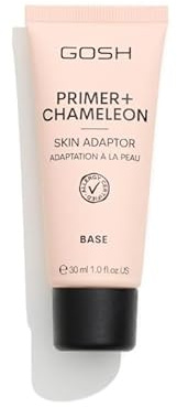 GOSH Copenhagen Primer Plus+ Skin Adapter 005 Chameleon – Color-Adaptive Makeup Primer for All Skin Tones, 30 ml – Smooth Pore-Blurring Base for Long-Lasting Foundation & Radiant Glow