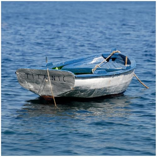 Wallario Glasplatte, Schutzplatte 55 x 55 cm - geeignet für IKEA Lack Tisch, für Beistelltisch/Couchtisch, Kleines Ruderboot