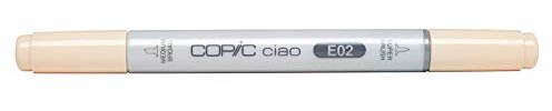 COPIC Ciao Marker Typ E - 02, Fruit Pink, vielseitiger Layoutmarker, mit einer mittelbreiten und einer Brush-Spitze