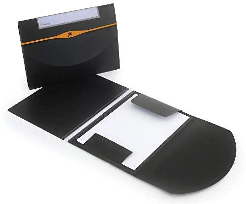 Rexel Optima Polypropylene Flap Folder - Pack of 3, Black