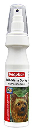 BEAPHAR - Fell-Glanz Spray Für Hunde - Fellpflege - Mit Macadamiaöl Für Glänzendes Fell - Gegen Trockene Hundehaut Und Stumpfes Fell - 150 ml
