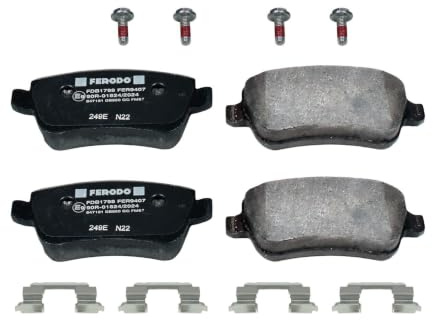 FERODO Brake Pads | FDB1798 | OE-Matching Quality | Eco-Friction Fuse+ Technology | Pack of 4