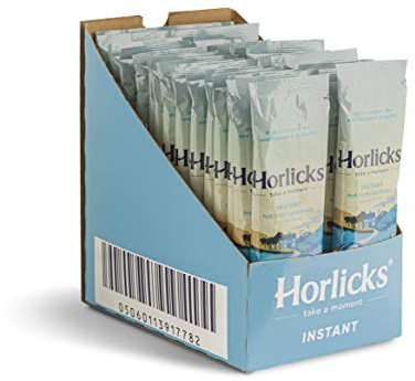Horlicks Instant Malted Sachets 32g – Pack of 30 Sachets (30 Servings) | British wheat & barley, calcium, zinc, vitamins C D B12, no artificial colours or flavours, vegetarian