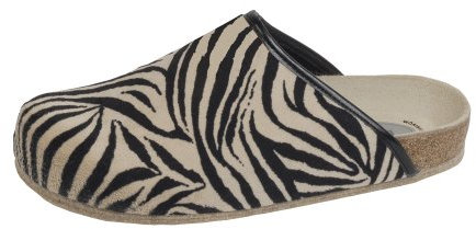 Bio-Hausschuh-Pantoffel Animal Zebra Gr. 43