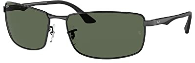 Ray-Ban Men's RB3498 002/71 Sunglasses, Negro, 64