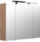 Posseik 5681-78 Spiegelschrank Rima 80 cm, breit Walnuß
