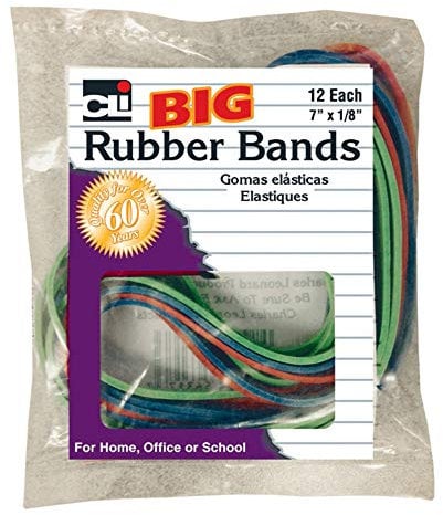 BIG RUBBER BANDS 7X1/8IN 12PK