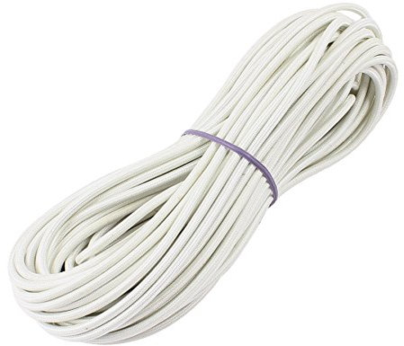 sourcingmap Câble Haute Température 15 Mètres 2mm2 230C Fil Haute Température Tressé en Silicone Flexible blanc
