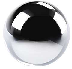 Polnix S Keramik Deko Kugel Tischdeko D 6 cm Größen Silber glatt glänzend Ball