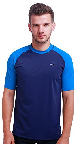Herren Rash Vest Rashguard Kurzarm schwarz Schnorcheln Schwimmen Surfen Tops Tauchen Anzug UV Schutz Beach T-Shirt Shortsleeve