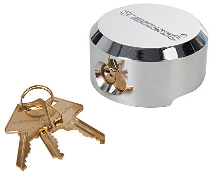 73mm Hardened Steel Shackleless Van Padlock -Heavy Duty Round Vehicle Door Lock - High Security Tools Protection - Outdoor/External Rated