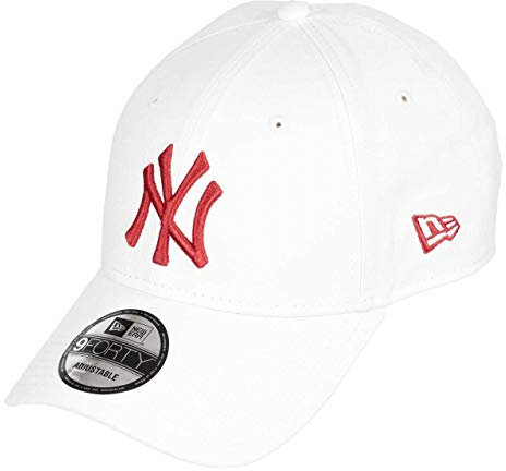 New Era New York Yankees White Solid Back Hit 9Forty Adjustable Cap - One-Size