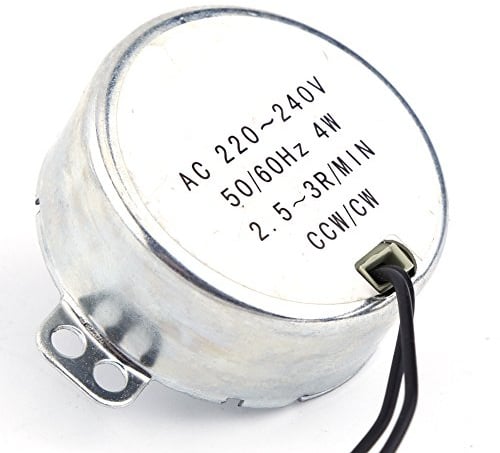 Synchronmotor 1 Stück 220-240 V AC Wechselstromgetriebemotor 4 W CW/CCW Großem Drehmoment Für Heizung Kunsthandwerk Lampen Beleuchtung (2.5-3RPM)