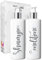 Print Maniacs 2 Set Mrs Hinch Inspired White Personalised Dispenser Pump Bottles Shampoo Conditioner (Matt Silver)