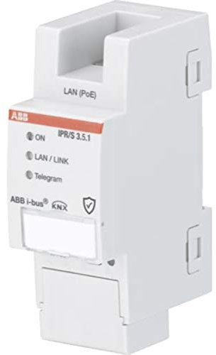 Niessen Router IP sicuro MDRC, gamma ABB i-bus KNX, 6,4 x 7,2 x 9 centimetri, colore bianco (riferimento: IPS/S 3.5.1)