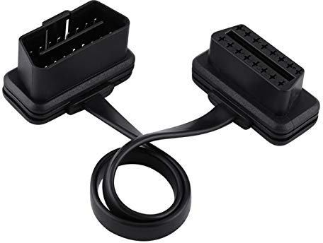 Yctze para Cable alargador obd2 30 cm alargador obd2 Macho Hembra obdCable de extensión a OBD2 Coche automático 16 Pines OBD2 Adaptador diagnóstico 30 cm / 12 Pulgadas Longitud Extensor