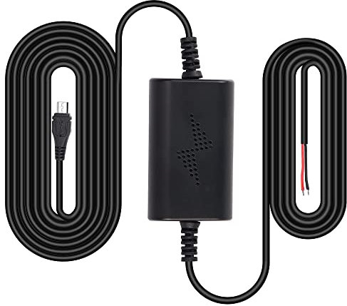XMSJSIY Dash Cam Fuse Tap Kit Micro USB Dashcam Hardwire Wire Converts 12V-30V to 5V/2.5A Car DVR Charger Power Cord with Low Voltage Protection-3M (Micro USB)