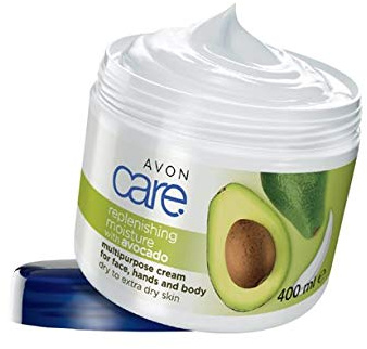 Avon Care Mehrzweckcreme Avocado für Gesicht, Hände/Körper für trockene Haut 400ml