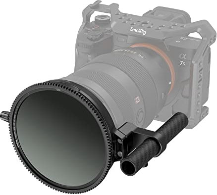 SmallRig 95 mm CPL – VND Filter, 8 Stop stufenlos mit Rod Clamp Kit, Filterbasis & CPL Filter (2 Stück) mit Filteradapterring 95 mm / 82 mm / 77 mm / 72 mm / 67 mm – 3864