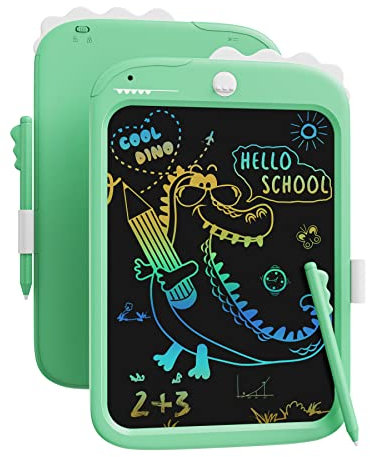 10-Zoll-LCD-Schreibblock, elektronisches digitales Schreiben und Farbbildschirm-Graffiti-Brett, Geschenke für Kinder und Erwachsene 3, 4, 5, 6, 7, 8 (Grün)