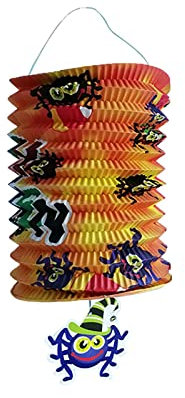 Rifuli Halloween-Orgel-Licht-Papier-Lichtleiste KTV-Dekorationszubehör Horror-Klapp-Teleskop-Luftkanal Halterung Für Schaukeln Für Draußen (b-F, One Size)