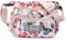 WITERY Crossboby Tasche für Damen, wasserdicht, Nylon, mehrere Taschen, Blumenmuster, Schultertasche, Reißverschluss, Handtasche, Kuriertasche, Schmetterling