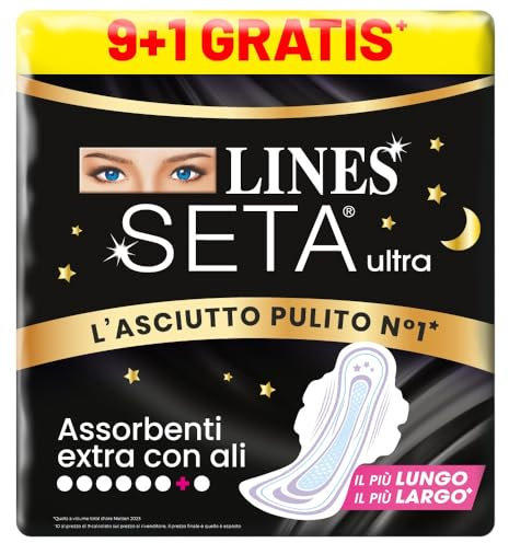 LINES SETA ULTRA EXTRA NOTTE x9 pezzi +1 in omaggio