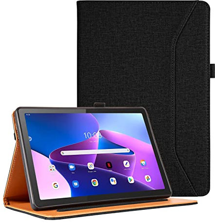 Vakarey Funda para Lenovo Tab M10 Plus 3rd Gen,Funda Tablet Lenovo Tab M10 Plus 3 Generación 10.6 Pulgadas TB125FU,Negro