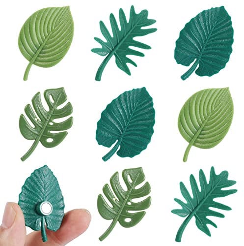 KINBOM 8pcs Fridge Magnets, Monstera Plant Fridge Magnets Cute Decorative Aesthetic Tropical Leaves Refrigerator Magnets for Fridge Locker Office Home Decoration