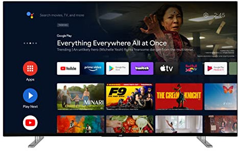 JVC LT-55VAQ6255 55 Zoll QLED Fernseher/Android TV (4K Ultra HD, HDR Dolby Vision, Triple-Tuner, Smart TV, Bluetooth, Dolby Atmos) [2023]