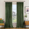 Woaboy Pencil Pleat Velvet Green Curtains 90 Drop for Living Room Luxury Soft Drapes for Bedroom Window Treatment for Thermal Insulated & Room Darkening Olive Green W 46 x L 90, 2 Panels