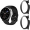 Aerku Custodia per Amazfit GTR Mini, [Con Vetro Temperato] 9H HD Anti-Graffio Custodia Protettiva Telaio Rigida PC Cover Protezione - Nero