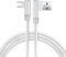 YSJJZRL Câble micro USB Câble de chargeur USB vers micro USB Câble de charge micro USB tressé en nylon à angle droit à 90 ° (3M,Blanc)