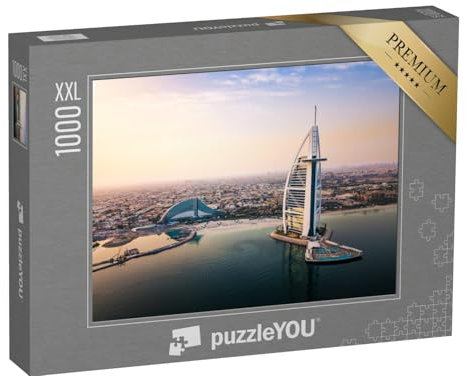 Puzzle 1000 Teile XXL „Skyline von Dubai am Meer und das Luxushotel Burj Al Arab“ – aus der Puzzle-Kollektion Burj al Arab