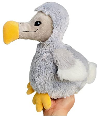 LuLezon 28 cm Realistische Dodo Vogel Plüsch Kissen Plüschtier Weiche Hässliche Dodo Plushie Große Vögel Plüschtiere Kinder Kissen Geschenke Wohnkultur