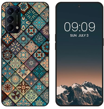WUACYEAMING für Oppo Find X3 Lite 5G Hülle,Mode Schutzhülle Schwarz Handyhülle mit Aesthetic Muster Weich Silikon Dünn TPU Stoßfeste Kratzfest Schutzhülle Cover-Holzmaserung Rahmen