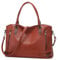 VINBAGGE Damen Handtasche Leder Henkeltasche Tasche Vintage Weiches kleine Umhängetasche Schultertasche für Frauen - Braun