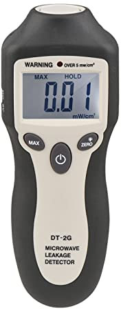 Hanzete DT-2G Handheld Microwave Leakage Detector High Precision Digital LCD Display EMF Meter Electromagnetic Radiation Tester with Auto Alarm No Need Recalibration
