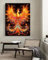Tableau art déco Motif phénix,L,60 * 80cm Peinture Street Art Peinture À L'huile Impressions Sur Toile Moderne Pop Affiche Photo Sur Le Mur