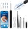 GlasFlength Ohrenschmalz Entferner Otoskop, WiFi Ohrenreiniger mit 1296P HD Kamera Drahtlos Wasserdicht Ohrreiniger mit 6 LEDs 3,6mm Linse Ear Cleaner für IOS und Android Phones (Schwarz)