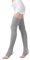 AhhiAboo Gestrickte Beinstulpen Beinwärmer Damen - Kniestrümpfe Ballett Stulpen - Winter Überkniestrümpfe mit Stompern für Party Dance und Yoga (grau, 29,5 Zoll)