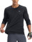 baleaf Men's Mountain Bike Shirts Long Sleeve Cycling Jersey Zipper Pocket UPF 50+ Workout Athletic Running Black XL