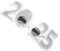 TOPPERFUN Digitale Brille mit gerader Panel gläser Kostümzubehör für das neue Jahr Partygeschenke für das neue Jahr Party-Brillen-Dekore Partyzubehör Zahlenbrille Stk Silver