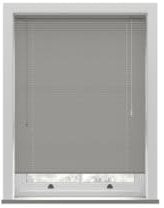 Grey PVC Venetian Blind 152cm Drop (25mm Slats) 50cm Wide